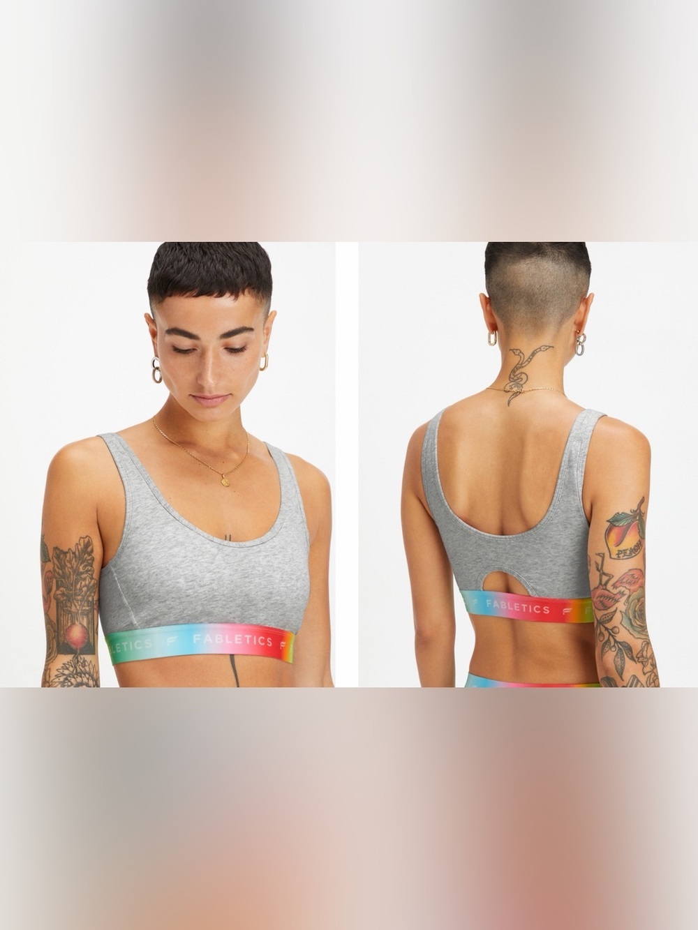 Fabletics 24/7 Pride Lounge Bralette Size XXL